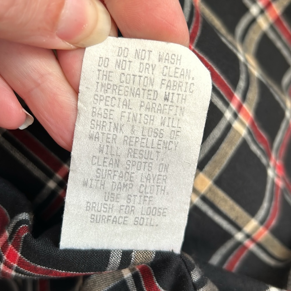 SOLD on EBay-Filson Shelter Cloth Woodland Jacket Black Plaid Lining Made in USA - Picture 11 of 11